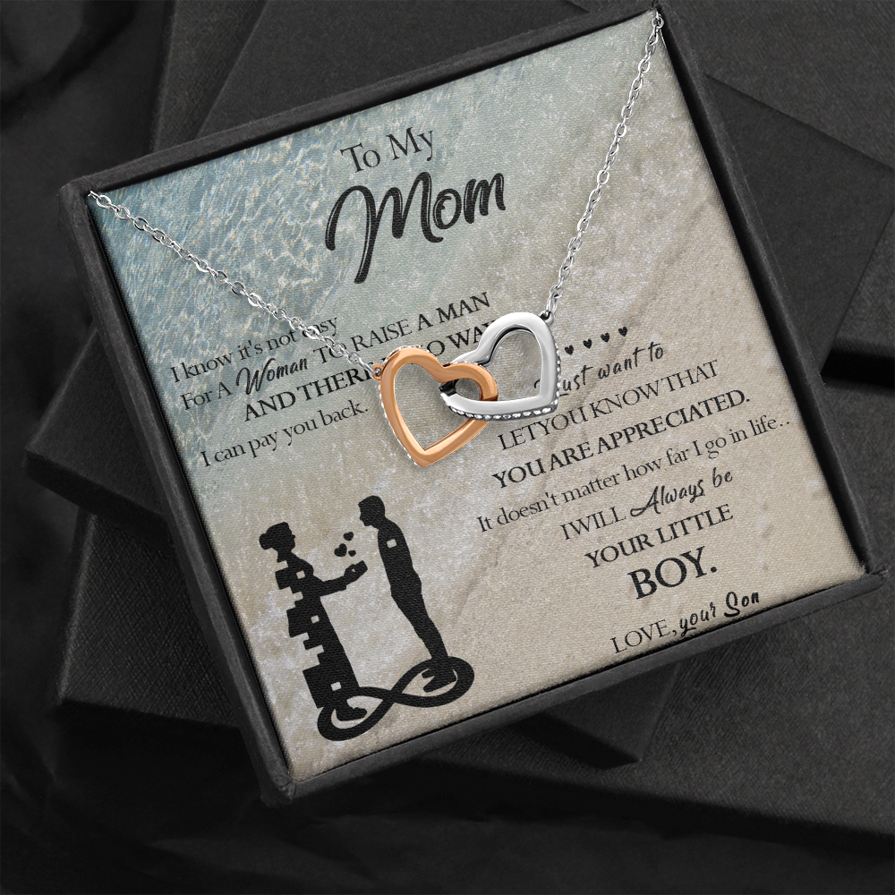 129D Necklace To My Mom, Gift for Mom from Son, Birthday Gift, Mother Necklace Gift