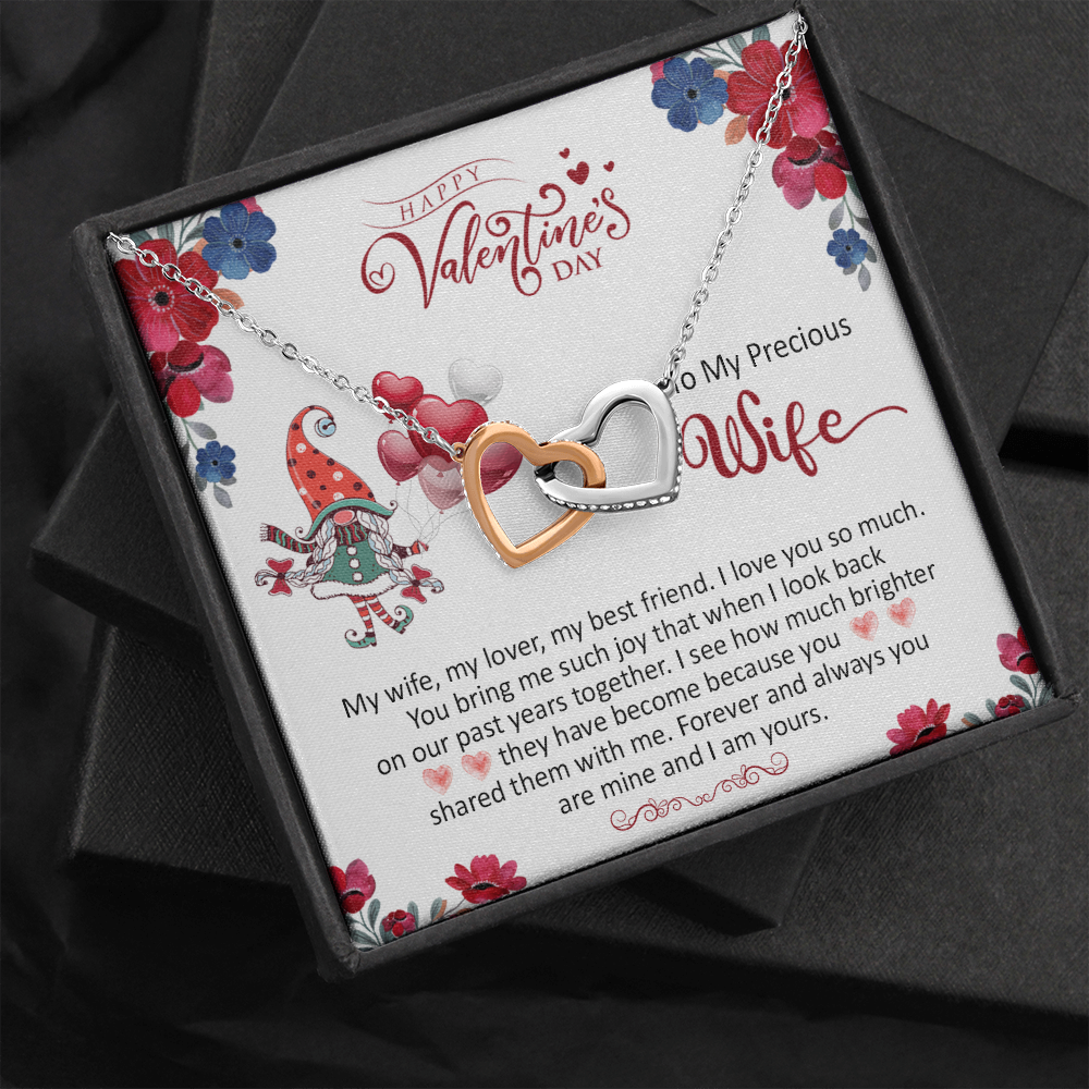 200D To my Precious Wife, Wife Necklace Valentine Gift, my Wife Necklace, I Love You