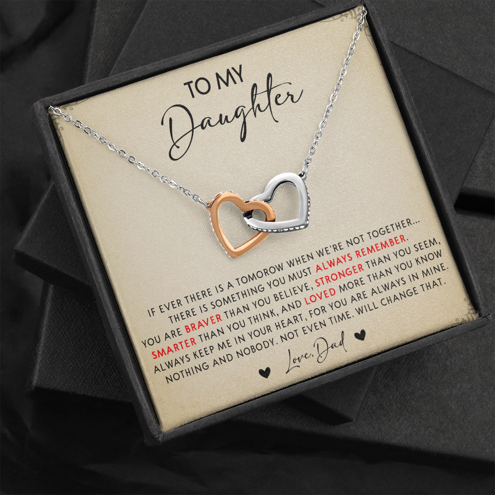 N349D To My Daughter Necklace, Daughter Father Necklace, Gift For Daughter From Dad