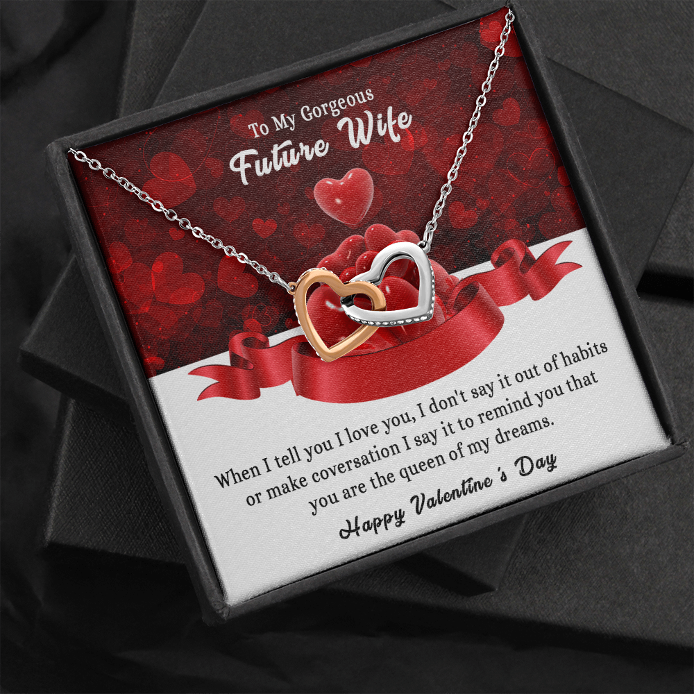 197D To my Gorgeous Future Wife Necklace, Happy Valentine's Day Gift, Women Necklace