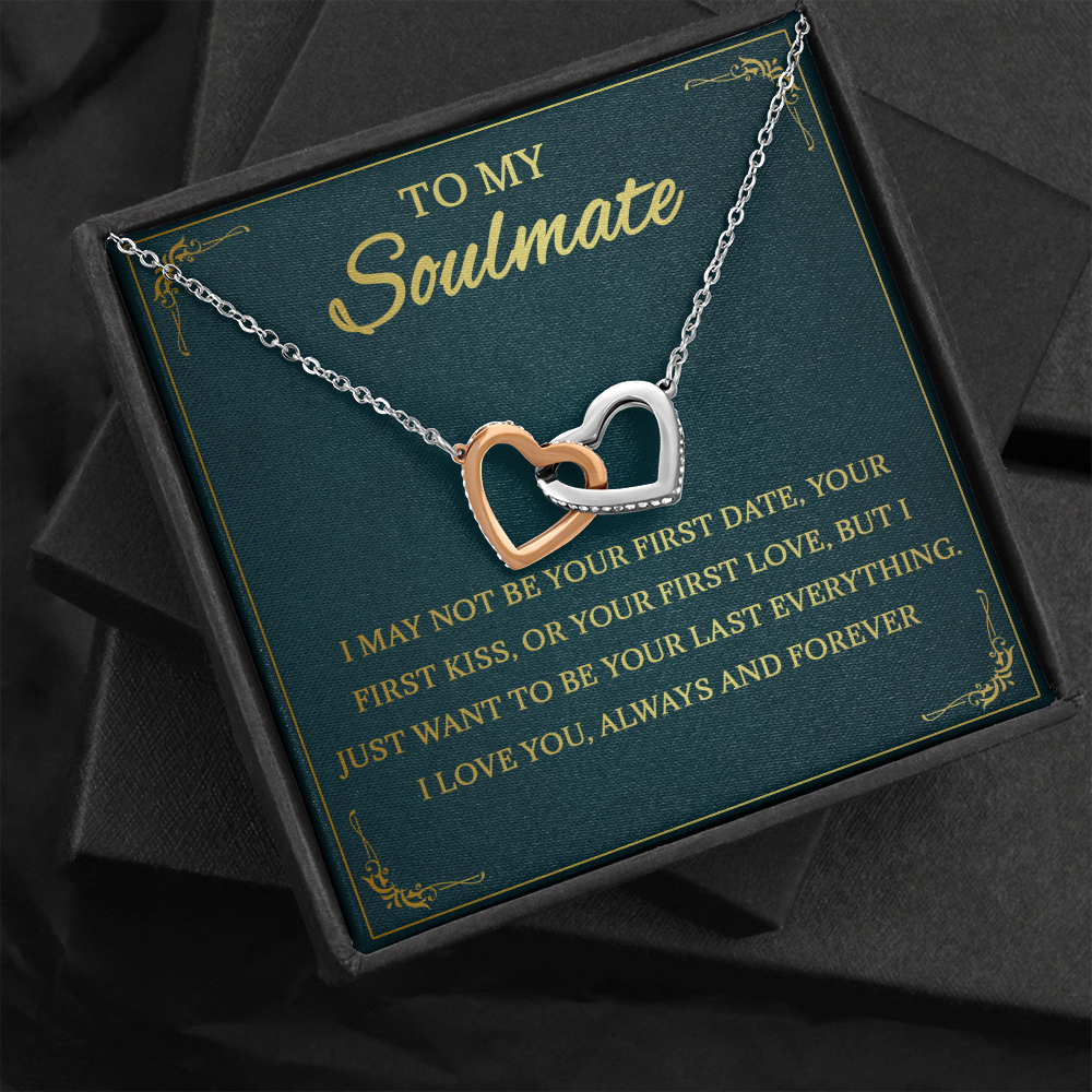 64D Necklace To My Soulmate, Love Gift for Her, Girlfriend Birthday from Husband