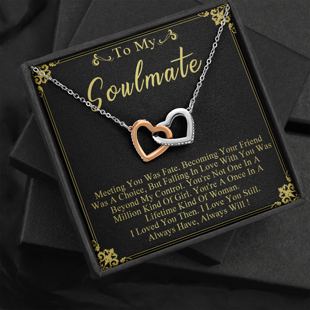 N358D To My Soulmate Necklace Engagement Anniversary Gift for Her Birthday