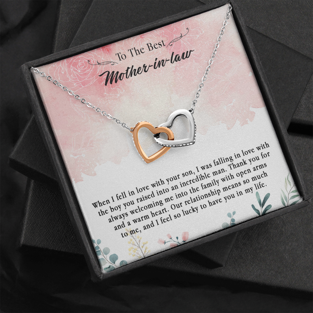 145D Necklace To The Best Mother In Law, Perfect Gift for Mom, Love You Mom Necklace