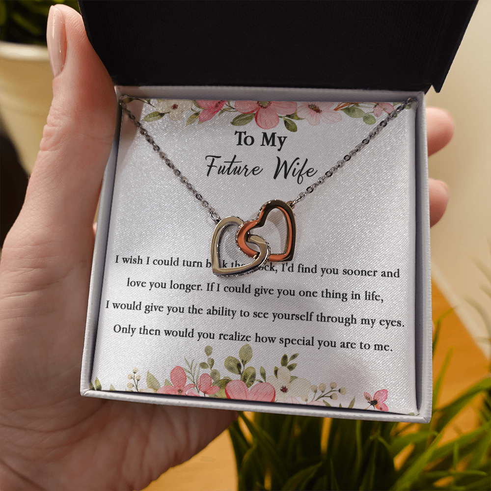 67D Necklace To My Future Wife/Girlfriend, Women Necklace for Her I LOVE YOU Forever