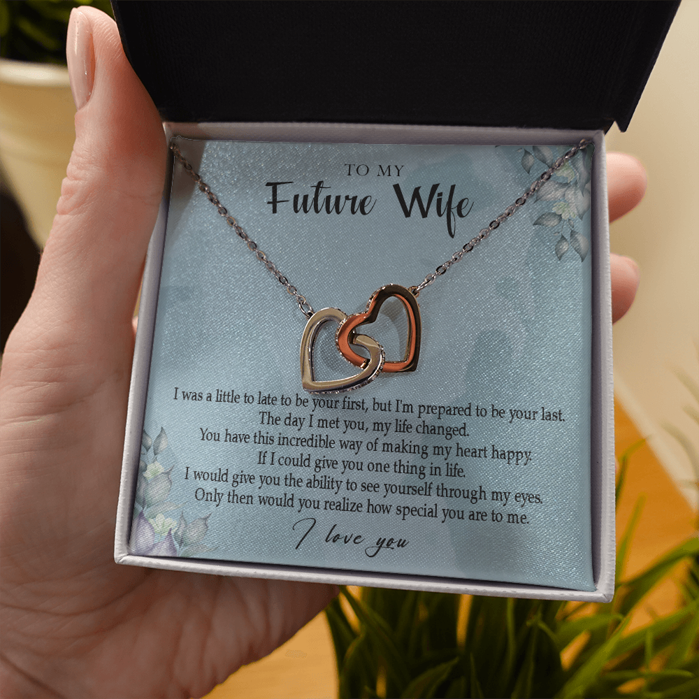 162D Necklace Gift To My Future Wife, Valentine Gift for Her, I Love You Necklace