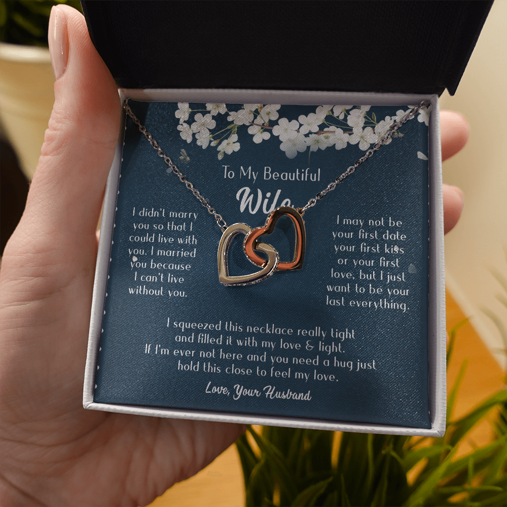 163D Necklace Gift To Beautiful Wife, Valentine Gift for Her, I Married Perfect Wife