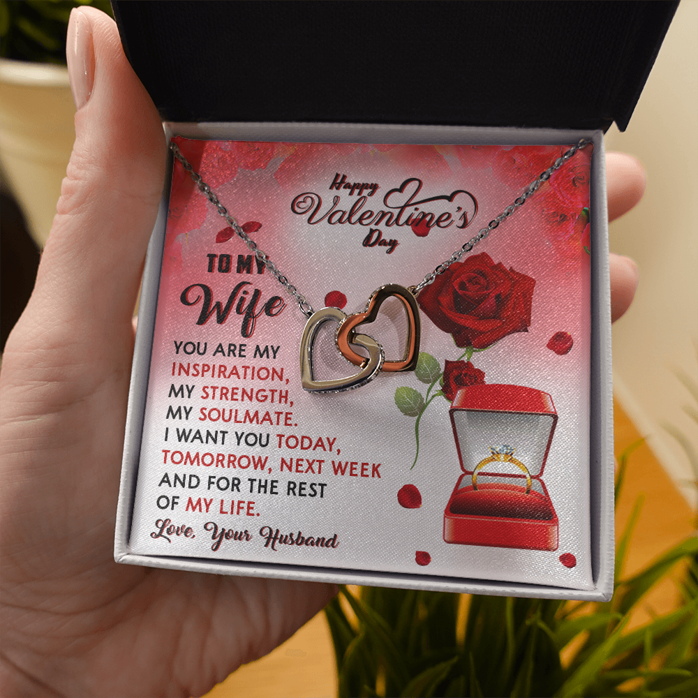 209D To my Wife Gift from Husband, I LOVE YOU Forever & Always, Valentine's Day Gift
