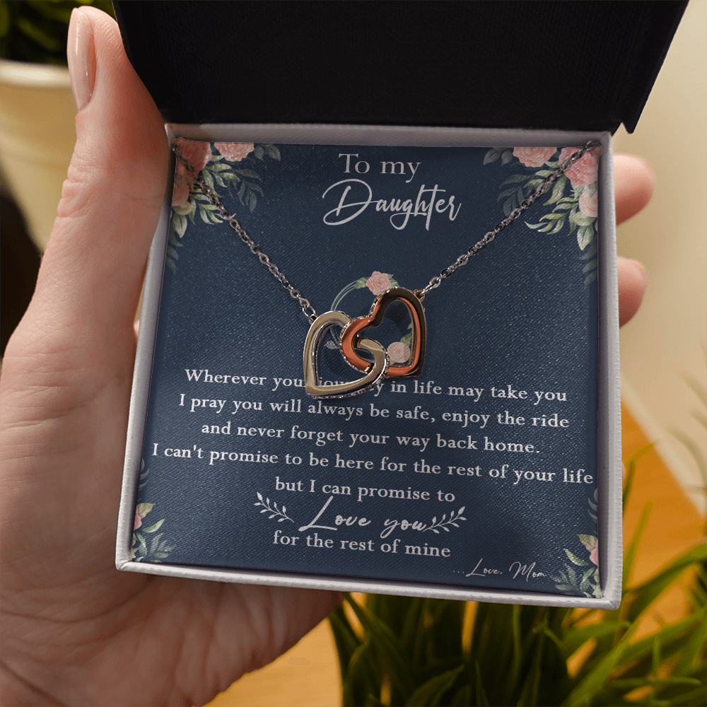 125D Necklace To My Daughter, Daughter Birthday Gift, I Love You Always Necklace