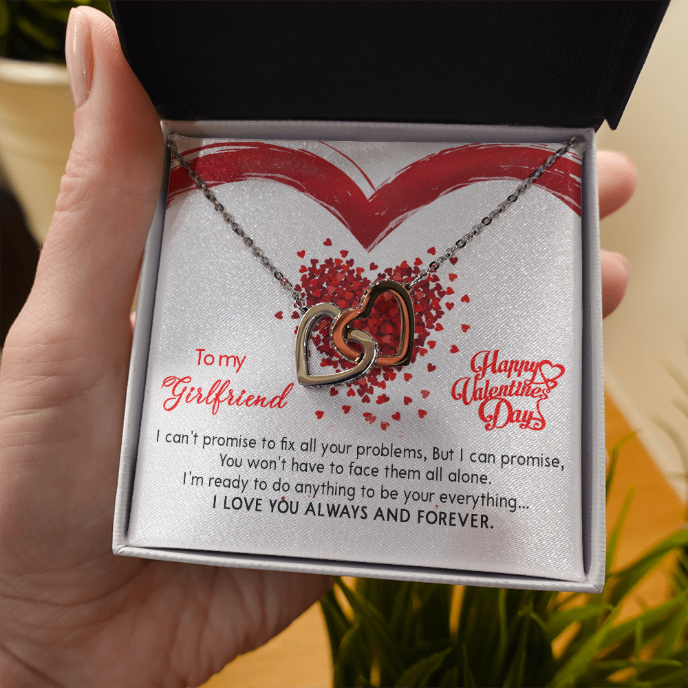 207D Valentine's Day Necklace Gift for Wife from Husband, I LOVE YOU Forever & Always