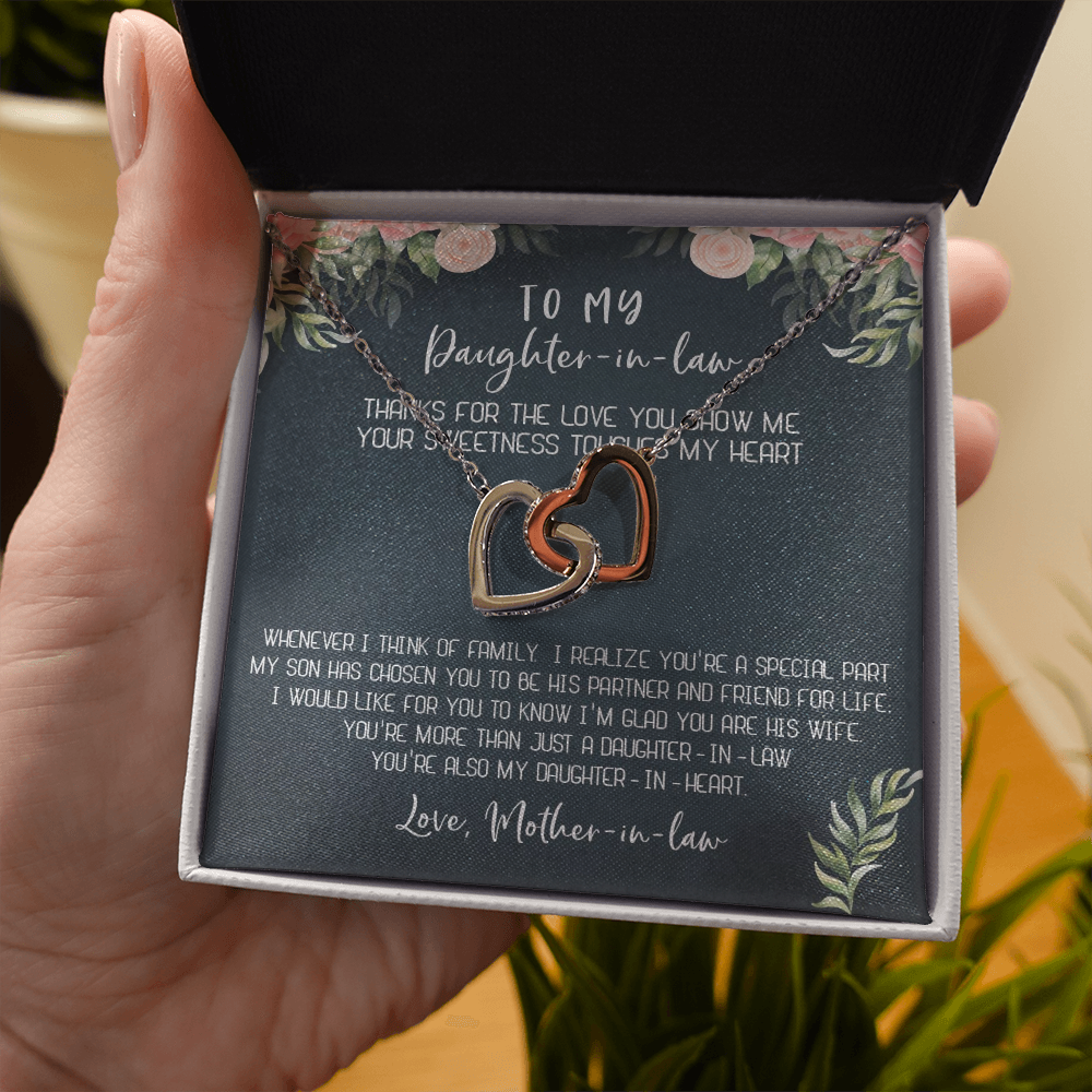 12D Necklace To My Daughter-In-Law, Gift For Daughter In Law from Mother In Law Mom