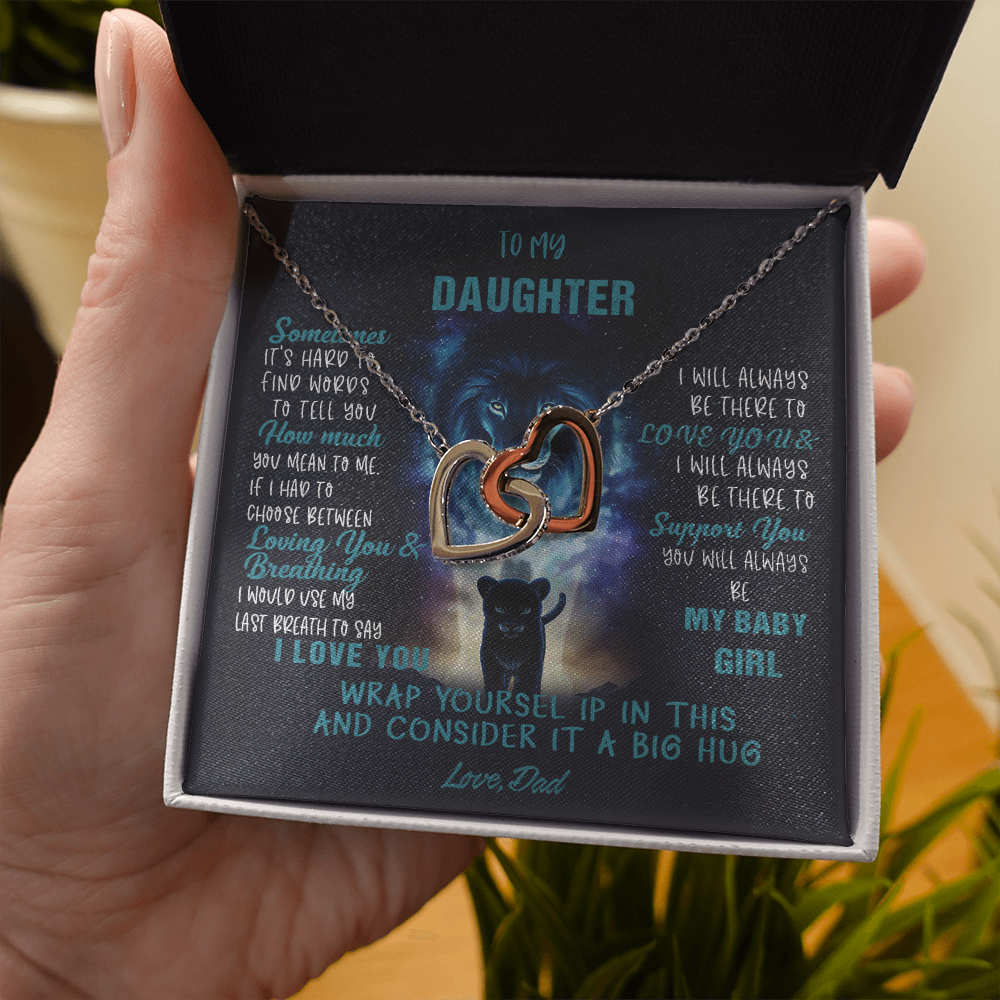 N350D To My Daughter Necklace, Daughter Father Necklace, Daughter Gift from Dad