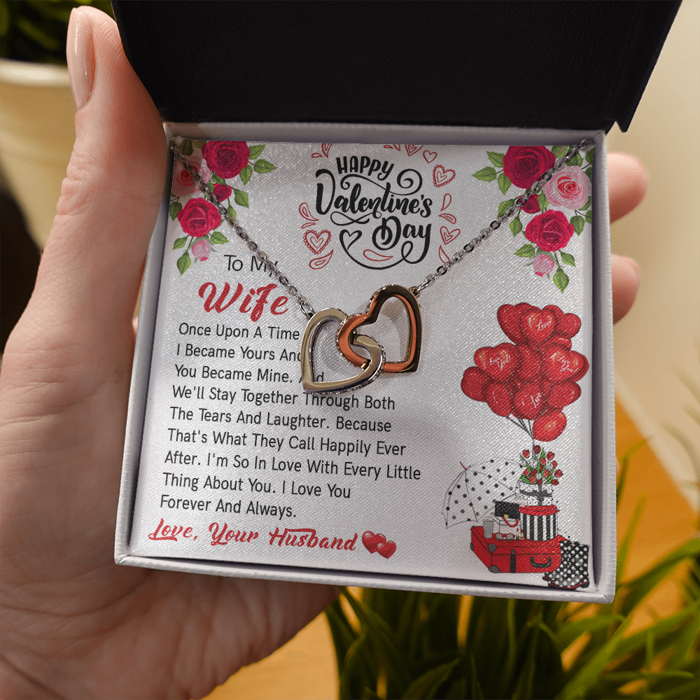 206D Valentine's Day Necklace Gift for Wife, I LOVE YOU Forever & Always Couple Gift