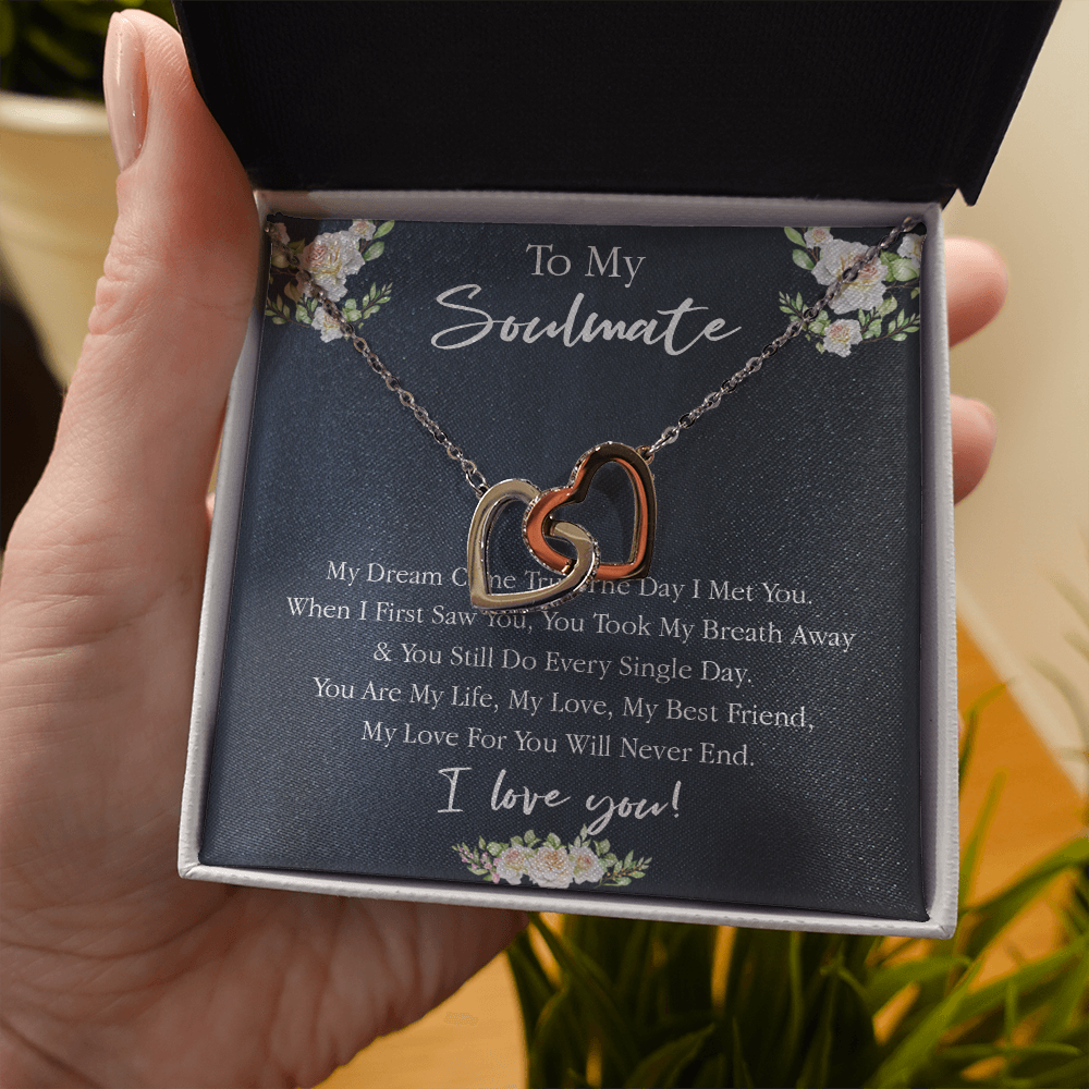 161D Necklace Gift To My Soulmate, Valentine Gift for Her, I Love You Every Day