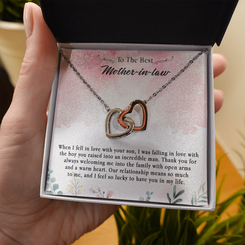 145D Necklace To The Best Mother In Law, Perfect Gift for Mom, Love You Mom Necklace
