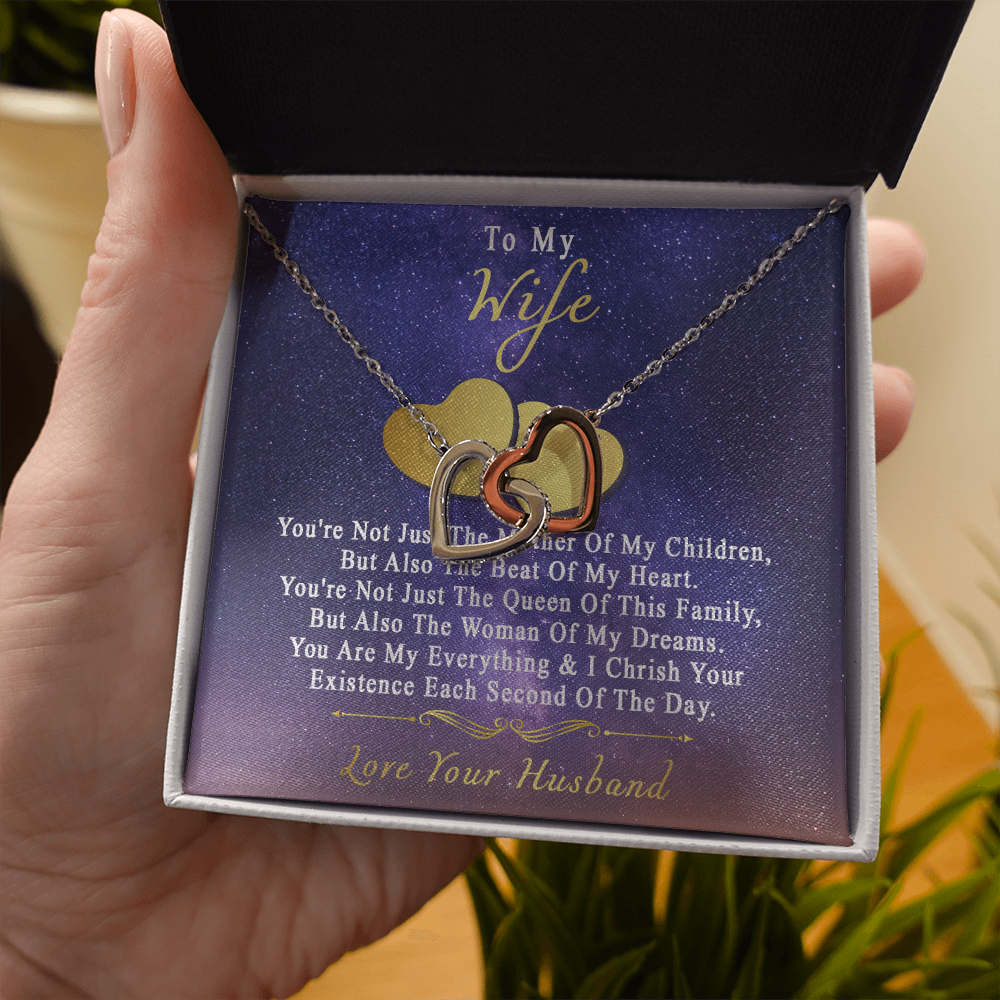 75D Necklace To My Wife, Perfect Gift for Her From Husband, I LOVE YOU Necklace Gift