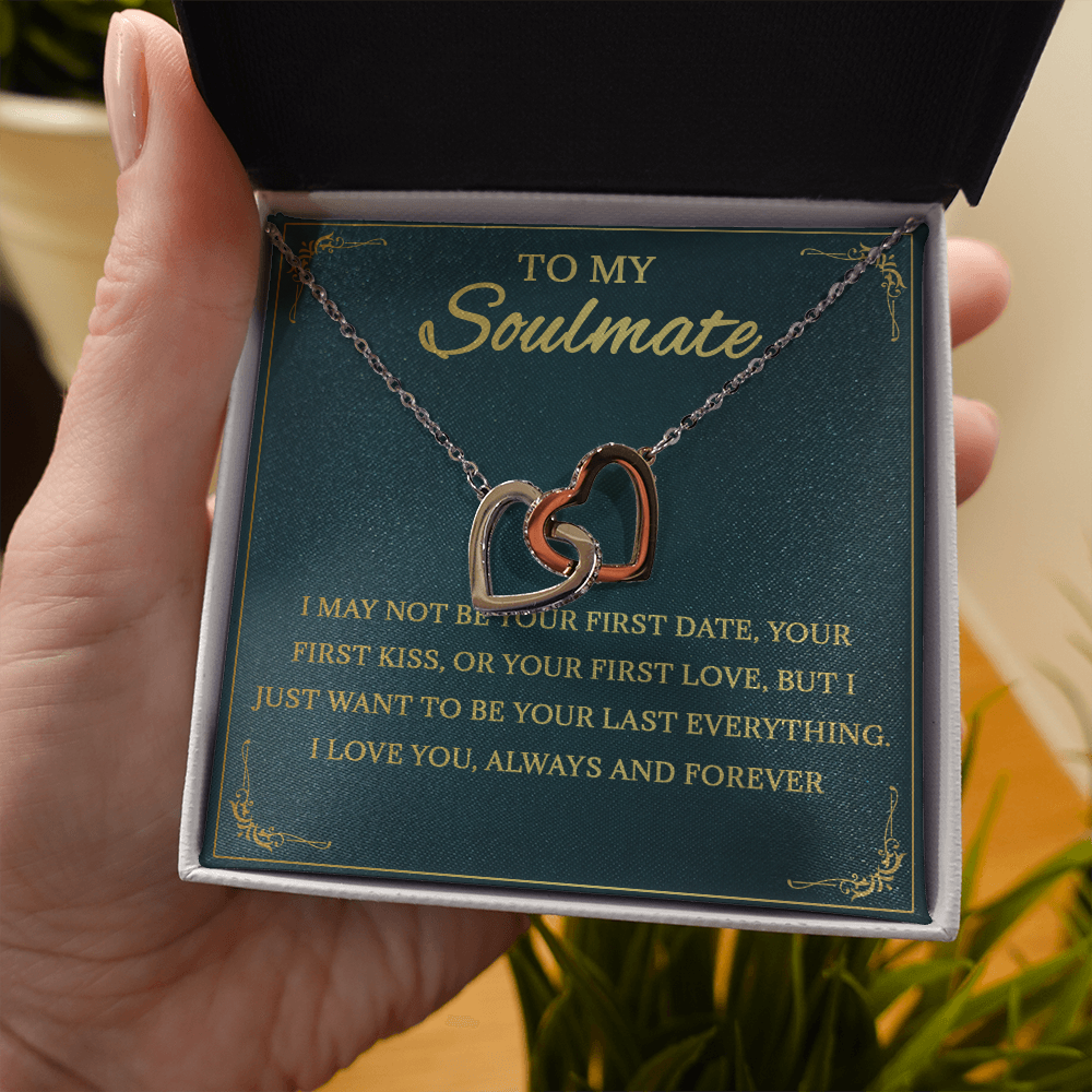64D Necklace To My Soulmate, Love Gift for Her, Girlfriend Birthday from Husband