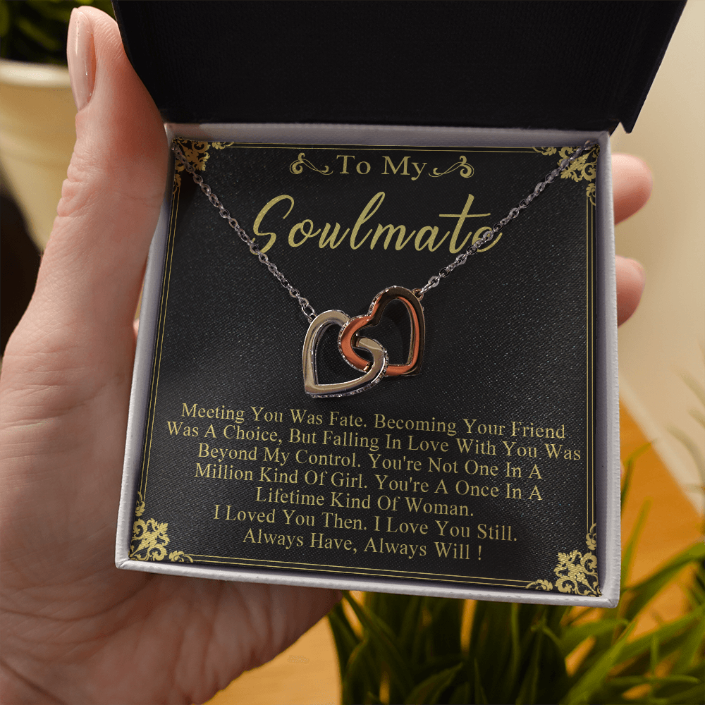 N358D To My Soulmate Necklace Engagement Anniversary Gift for Her Birthday