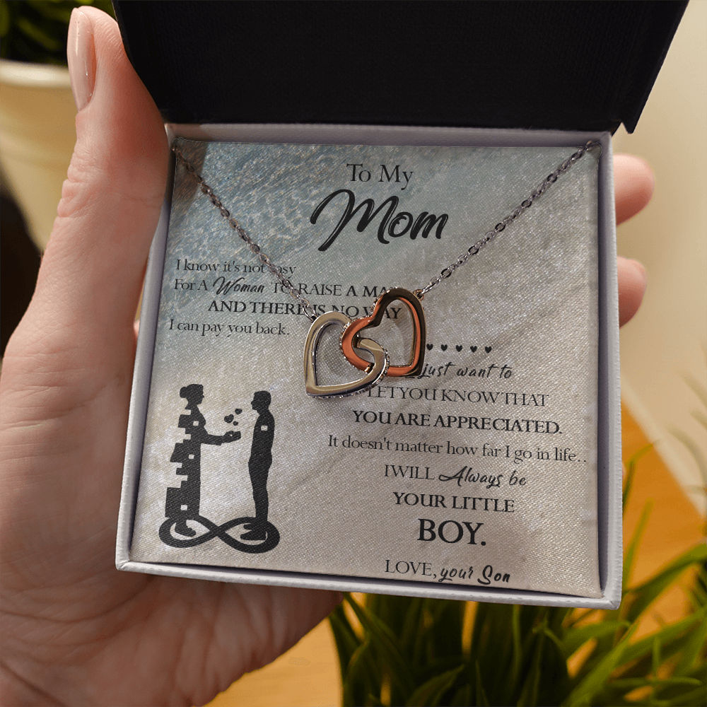 129D Necklace To My Mom, Gift for Mom from Son, Birthday Gift, Mother Necklace Gift