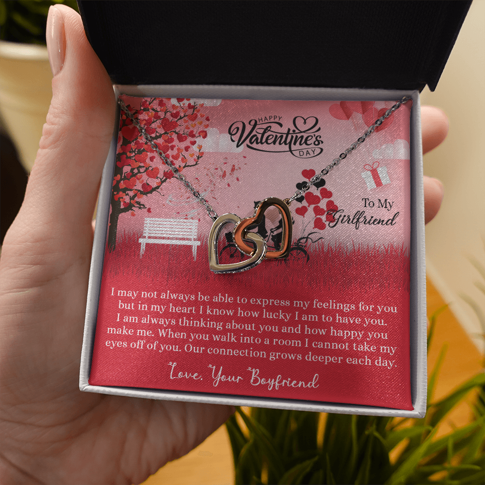 205D Necklace to my Wife, I LOVE YOU Couple Gift from Husband, Happy Valentine's Day