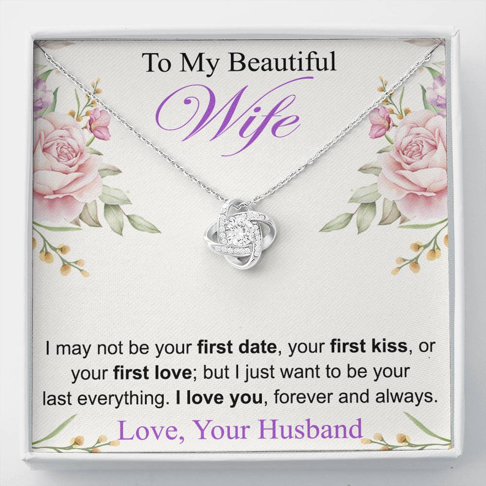 To My Wife Necklace, Anniversary, Gift from Husband, Birthday Gift for Her