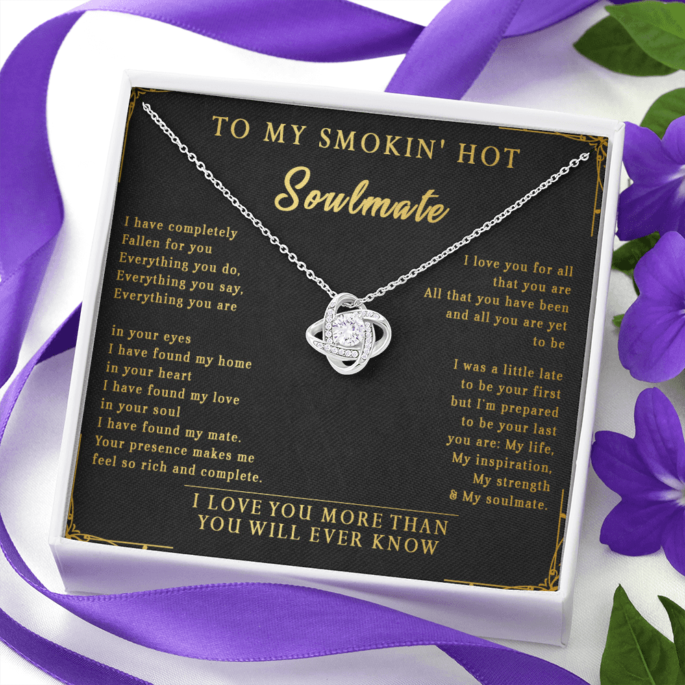 144A Necklace To My Smokin Hot Soulmate, Perfect Gift for Wife/Girlfriend, Birth Gift
