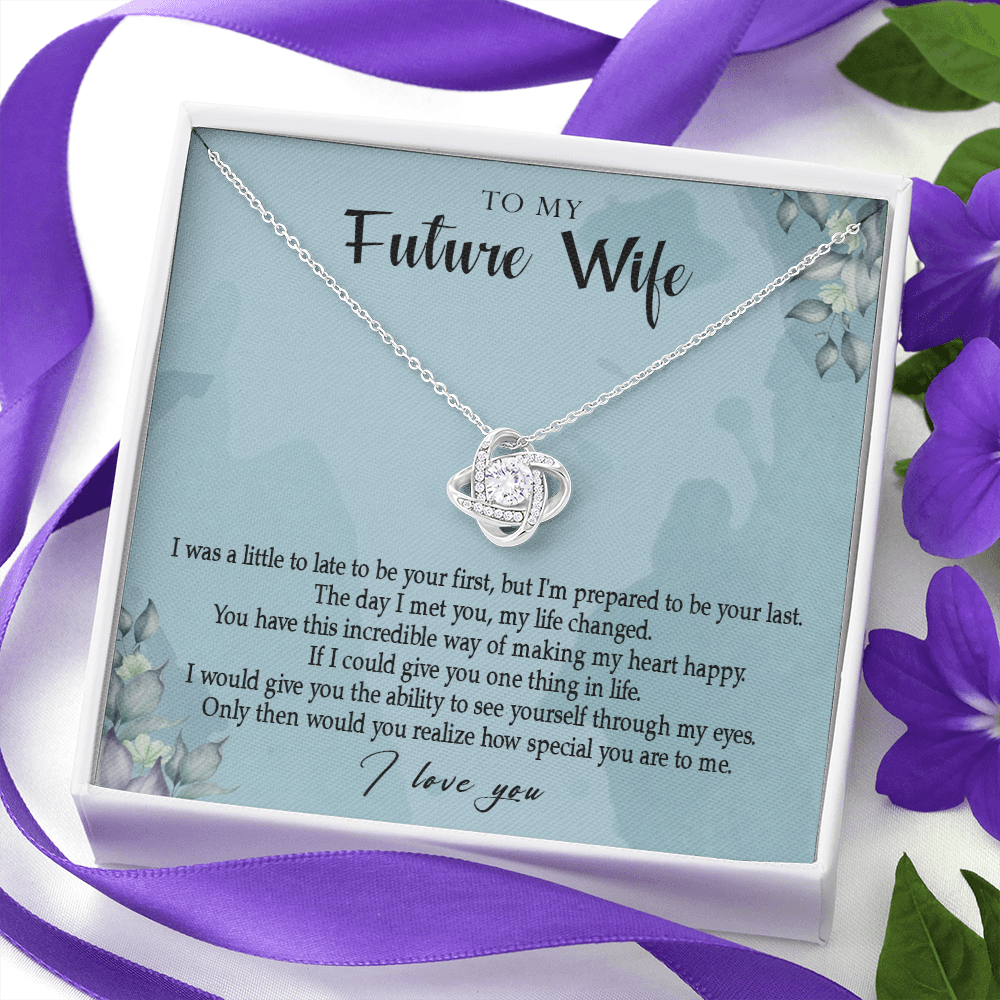 162A Necklace Gift To My Future Wife, Valentine Gift for Her, I Love You