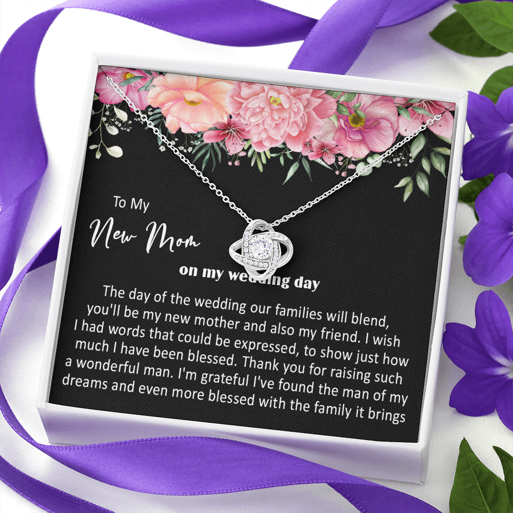 415A To My New Mom On My Wedding Day You'll Be My New Mother Also My Friend Necklace