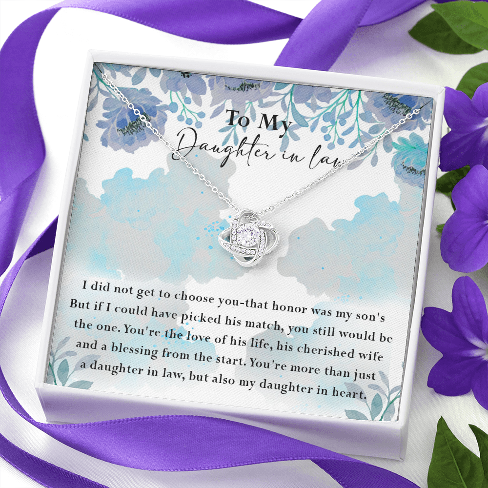 134A Necklace My Daughter In Law, Gift for Beautiful Daughter, My Daughter In Heart