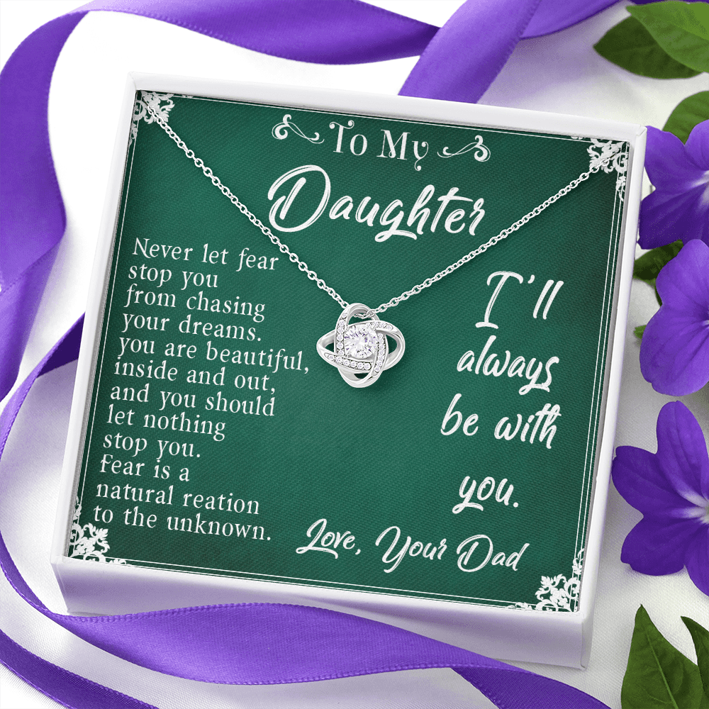 30A To My Daughter Necklace, Daughter Father Necklace, Daughter Gift from Dad