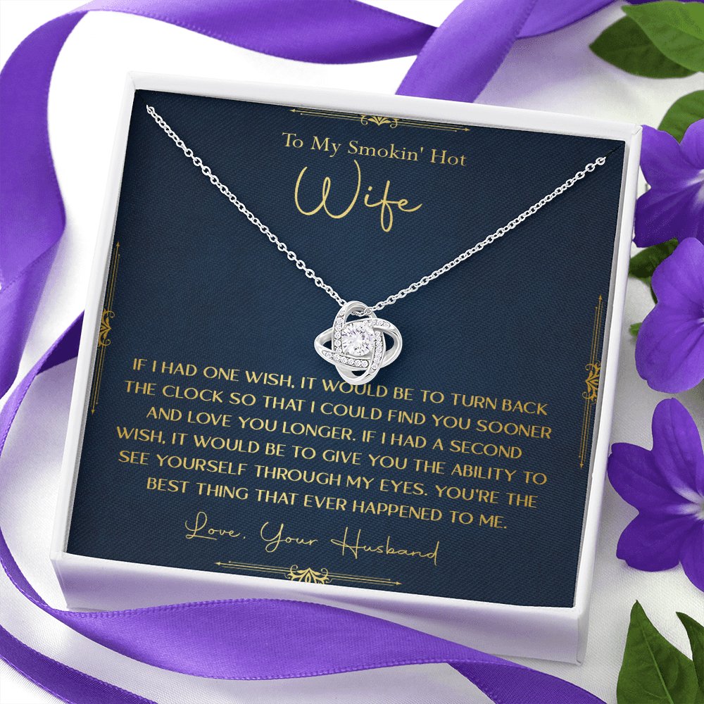 170A Necklace Gift To My Smokin Hot Wife, Gift for Her From Husband, Valentine Gift