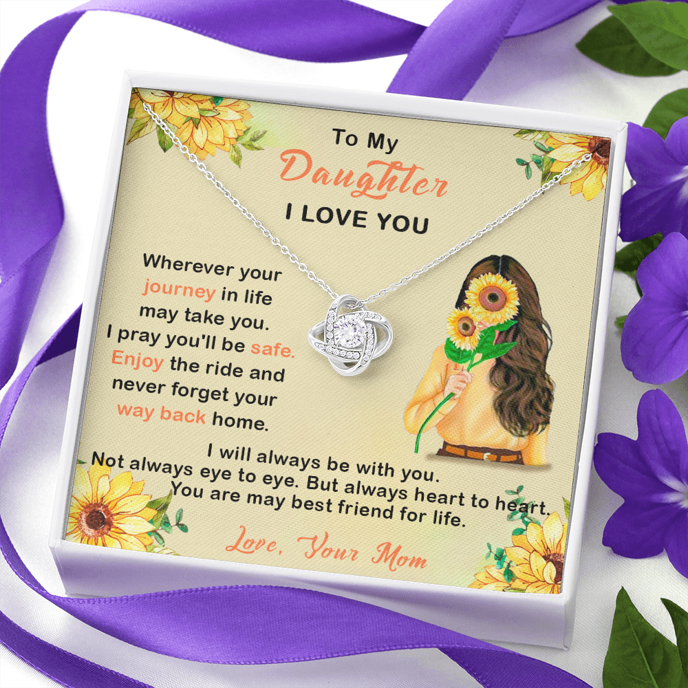 409A To My Daughter I Love You Necklace, Gift From Mom For Daughter, Gift Birthday