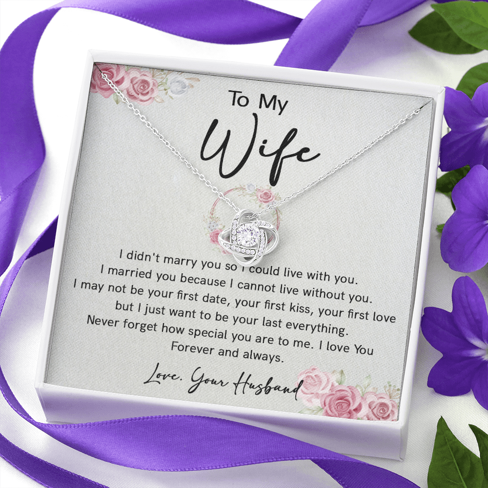 73A Necklace To Wife, Perfect Gift for Her From Husband, I LOVE YOU Forever & Always