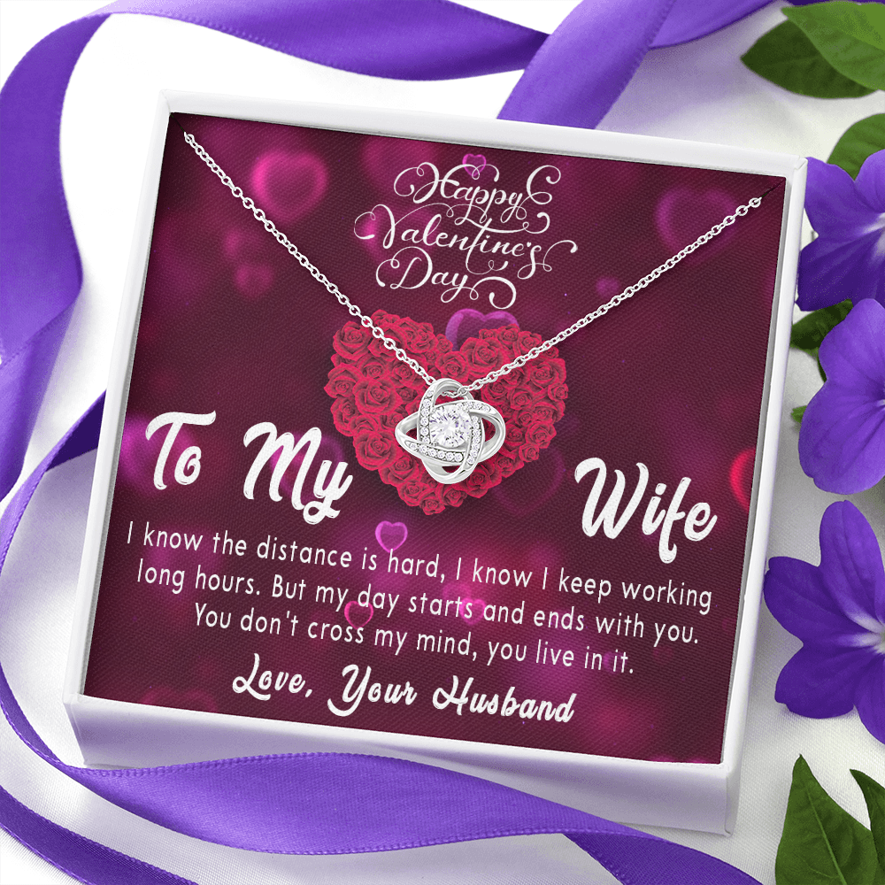 189A Valentine's Day Gift Necklace for Wife, Your Love Necklace, I Love You Forever
