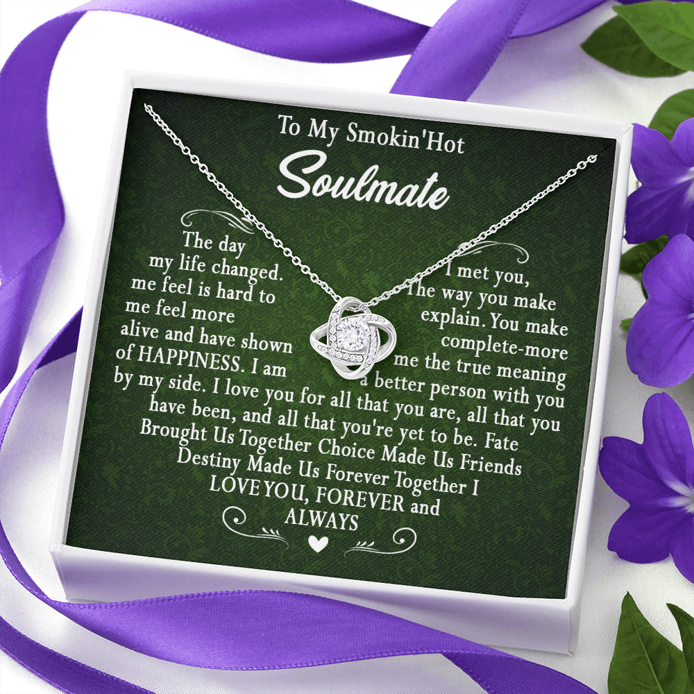 173A To My Smokin Hot Wife Necklace, Necklace Gift For Wife Soulmate Valentine Gift