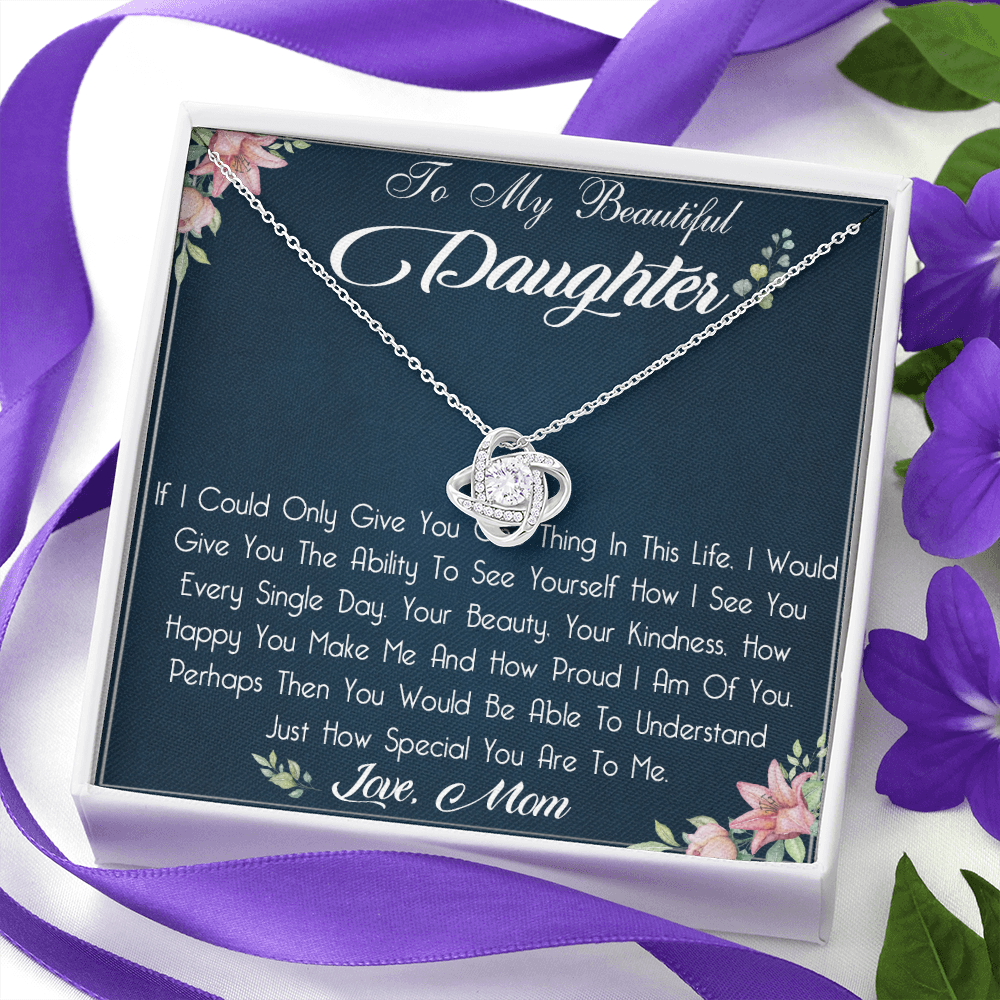 29A To My Beautiful Daughter Necklace, Gift For Daughter From Mom, Daughter Birthday