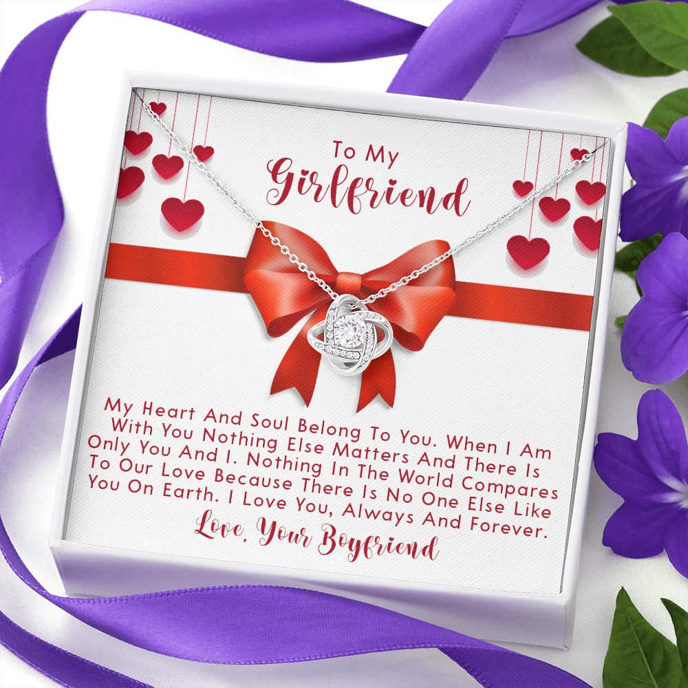 251A Necklace To My Girlfriend, Love Gift for Her From Boyfriend, Couple Necklace