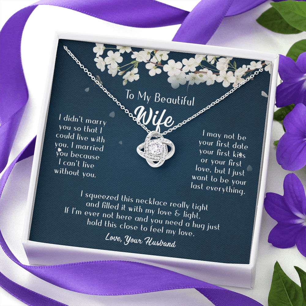 163A Necklace Gift To Beautiful Wife, Valentine Gift for Her, I Married Perfect Wife