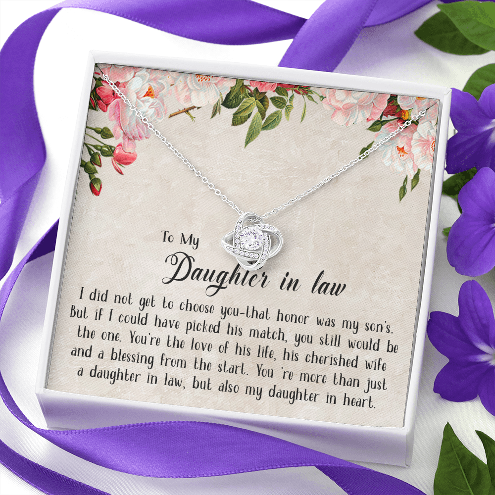 153A Necklace To My Daughter in law, Cute Necklace Gift from Dad Mom, Birthday Gift