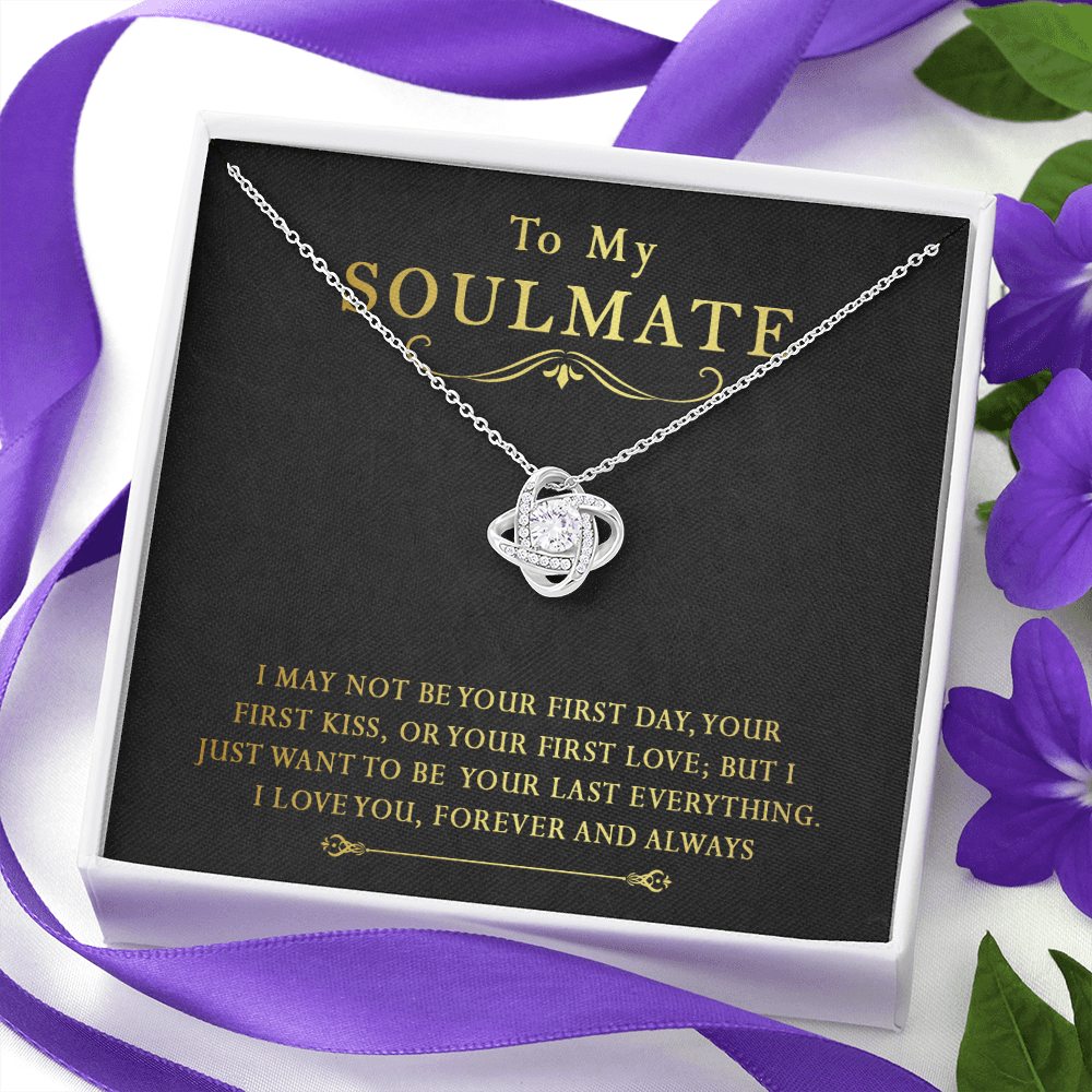 158A To My Soulmate Necklace, Gift for Her Necklace, I Love You Forever & Always