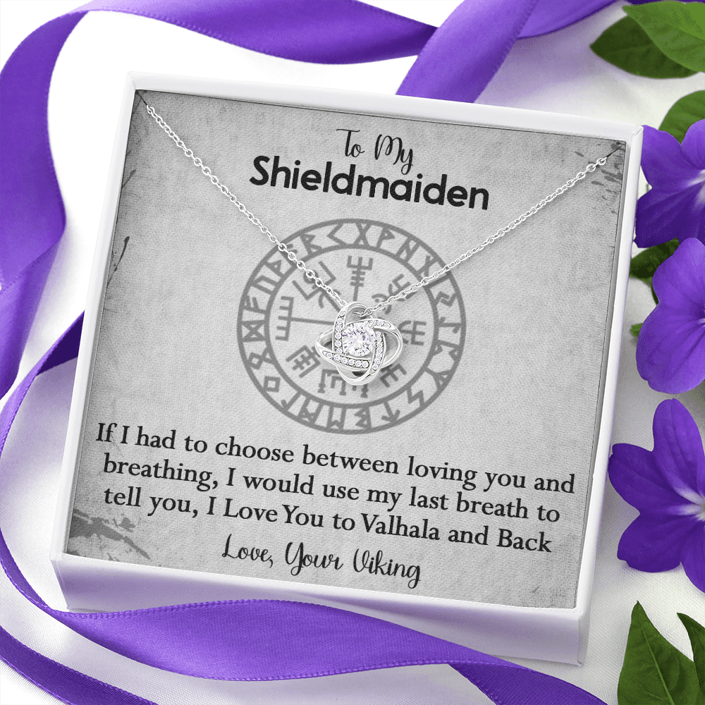 157A To My Shieldmaiden Necklace, Gift for Her, Necklace Viking, I Love You Always