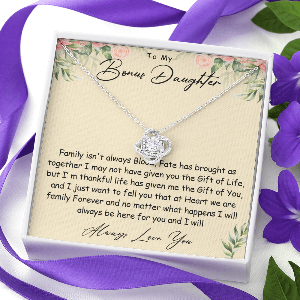 N360A To my Bonus Daughter Necklace, Bonus Daughter, Step Daughter Gift
