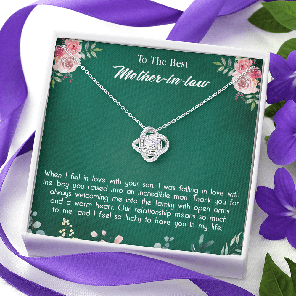 147A Necklace To My Mother in Law, Mom Necklace Birthday Gift from Son/Daughter