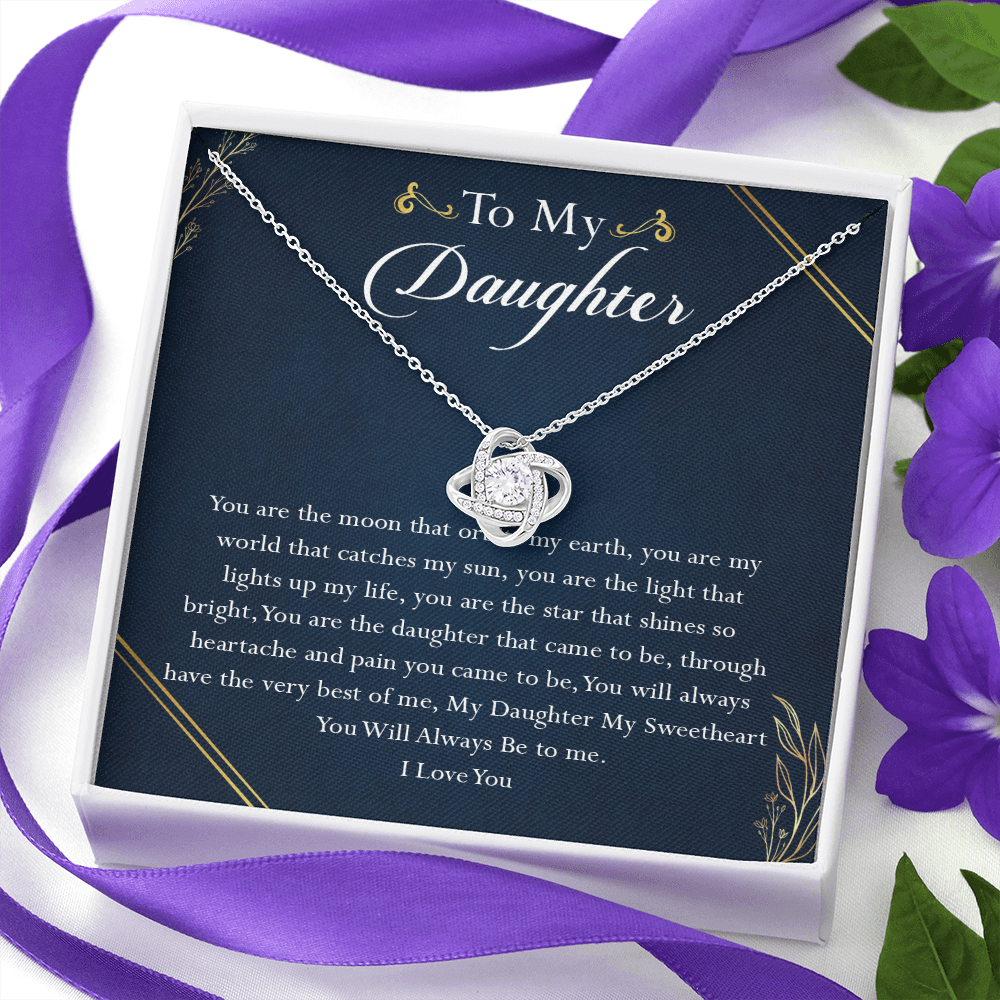 38A To My Daughter Necklace, Birthday Gift For Daughter, Gift From Dad Gift From Mom