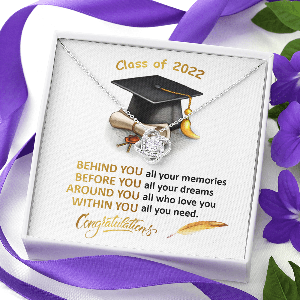 408A Class of 2022 Graduation Necklace, Congratulations Gift Necklace