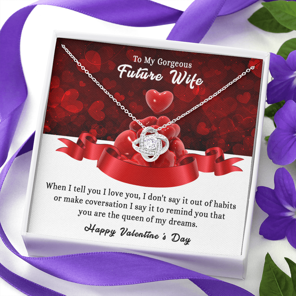197A - To my Gorgeous Future Wife Necklace, Happy Valentine's Day Gift, Women Necklace