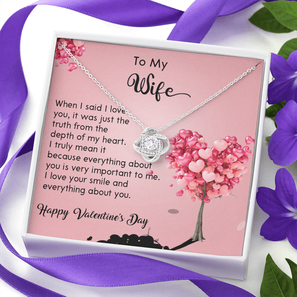 208A - Wife Necklace Gift from Husband, LOVE YOU Forever & Always, Valentine's Day Gift