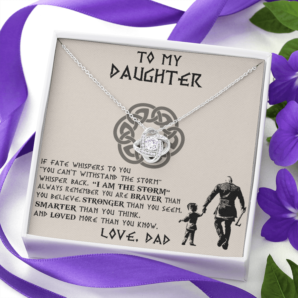 To My Daughter Necklace, Daughter Father Necklace, Daughter Gift from Dad 465