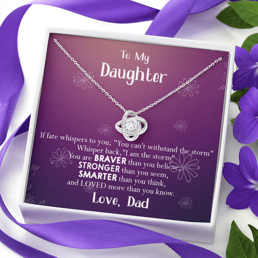 155A Necklace To My Daughter, Gift for Her, Women Necklace, Birthday Gift from Dad