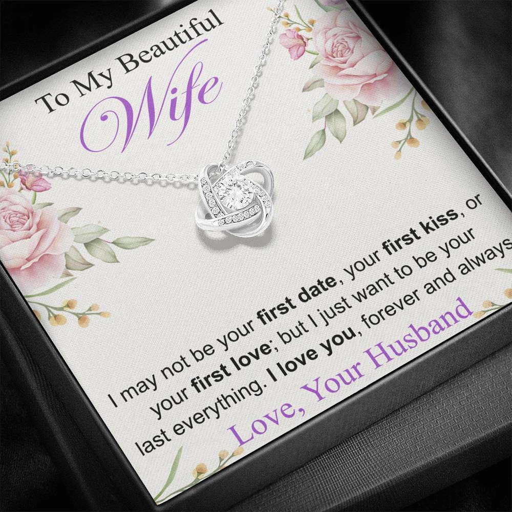 To My Wife Necklace, Anniversary, Gift from Husband, Birthday Gift for Her