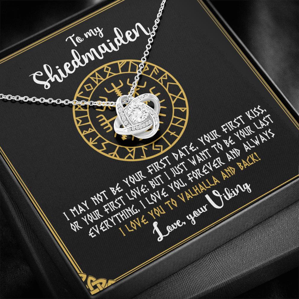 Shield Maiden Necklace For Woman Viking Norse Jewelry Gifts For Wife Girlfriend 405
